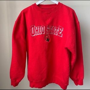 Ohio State University Red Crewneck Sweatshirt